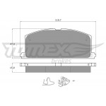 TOMEX Brakes Bremsbelagsatz, Scheibenbremse